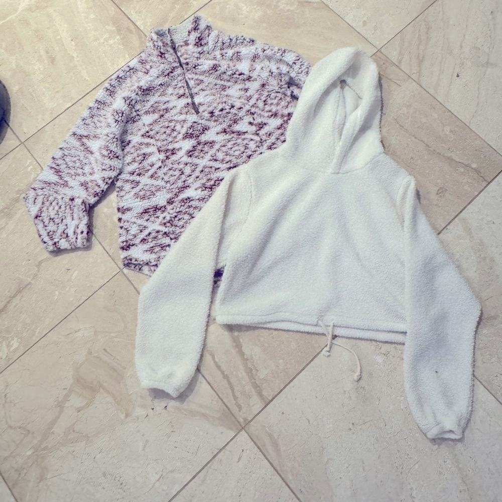 Fleece jackets women's size medium set of two